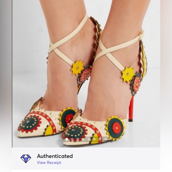 Charlotte Olympia Shoes - CHARLOTTE OLYMPIA Mechanix studded leather pumps